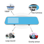 Mirror car camera video recorder 1080P